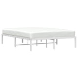 Metal Bed Frame without Mattress White 140x190cm 373673