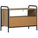 TV Cabinet 67.5 x 33 x 50 cm Artisan Oak Engineered Wood 8013691