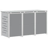 Wheelie Bin Storage Stainless Steel Grey 3422244