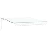 Retractable Awning White 350 x 250 cm Polyester and Aluminium 3330357