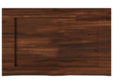 Live Edge Table Top 90 x 50 x 3.5 cm Rectangular Dark Brown 938500