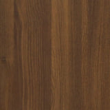 3 Piece Bathroom Furniture Set Brown Oak Engineered Wood 3143933