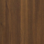 ZNTS 3 Piece Bathroom Furniture Set Brown Oak Engineered Wood 3143933