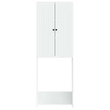 Toilet Cabinet ALKMAAR White 66 x 25.5 x 190 cm Engineered Wood 896255