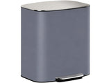 50L Kitchen Bin with Soft-Close Lid and Stay-Open Function, Stainless Steel Pedal Bin with Removable T3398P424976
