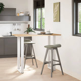 Bar Table Legs U-Shaped 2 pcs White 50x cm Steel 4013245