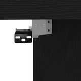TV Cabinet Black oak 152 x 22 x 113 cm Engineered wood 861999