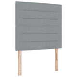 ZNTS Bed Frame Light Grey 120x200 cm Fabric 3344641