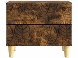 Bedside Table 2 pcs Smoked Oak 43 x 34.5 x 48 cm 894996