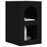 Bedside Table ELST Black 29.5 x 33.5 x 50 cm Engineered Wood 891226