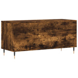 Record Cabinet Smoked Oak 100x38x48 cm Engineered Wood 831745