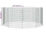 Free Range Animal Enclosure 10-Panel 54x100 cm Galvanised Iron 171583