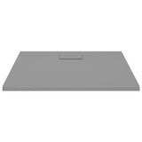 Shower Base Tray SMC Grey 90x80 cm 148932