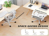 Ergonomic Office Chair with Foldable Backrest, 2D Headrest - Light Grey T3398P555092