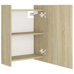 Bathroom Mirror Cabinet Sonoma Oak 62.5x20.5x64 cm Engineered Wood 803311