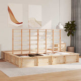Bed Frame Brown 180 x 200 cm Solid Pine Wood 3385706
