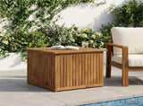 Garden Storage Box Solid Acacia Wood 70.5 x 68.5 x 53.5 cm 901395