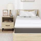 Mattress Topper White 80 x 200 x 3.5 cm Jaquard Fabric 4106210
