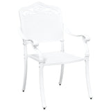 Garden Chair 2 pcs White 55 x 55 x 92.5cm Aluminium 42002380