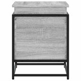 Storage Box with Lid Grey Sonoma 60x40x51.5 cm Engineered Wood 848797