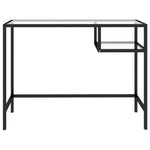 ZNTS Computer Desk Transparent 100x36x74 cm Glass 331621