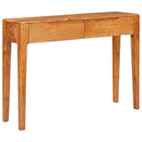 Console Table Brown 110 x 30 x 80 cm Solid Acacia Wood 42003313