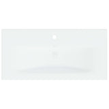 ZNTS Built-in Basin with Faucet 81x39x18 cm Ceramic White 148625