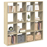 Book Cabinet Sonoma Oak 137.5x29x137.5 cm Engineered Wood 3310291