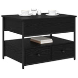 Coffee Table Black Oak 70 x 50 x 54.5 cm Engineered Wood 883050