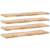 Floating Shelves 4 pcs 140x40x4 cm Untreated Solid Wood Acacia 3279490