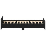 Bed Frame without Mattress Black Oak 180x200 cm Engineered Wood 3329322