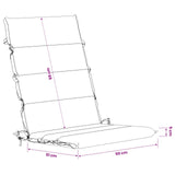 6-Piece High Back Bhair Cushions GEMERT 100% Polyester Black 946058