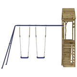 Outdoor Playset Blue, Natural Wood 3156927