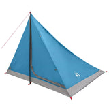 Backpacking Tent Blue 4-Person 185T Polyester with PU Coating 42018560