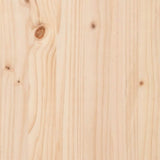 ZNTS Bed Frame without Mattress 200x200 cm Solid Wood Pine 3301522