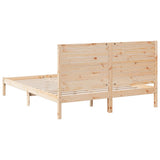 Extra Long Bed Frame without Mattress 140x210 cm Solid Wood 3309299
