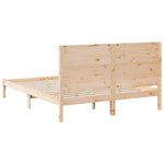 Extra Long Bed Frame without Mattress 160x210 cm Solid Wood 3309301