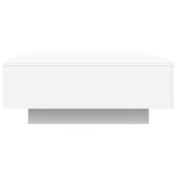 Coffee Table with LED Lights White 80x80x31 cm 836588