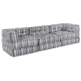 Modular Sofa 3 pcs Grey Print Fabric 3315097