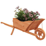 Wheelbarrow Planter 128x45.5x43 cm Solid Wood Fir 364229