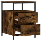 Bedside Cabinet Smoked Oak 44x45x60 cm Engineered Wood 826007