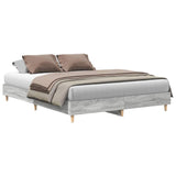 Bed Frame Grey Sonoma Engineered wood, solid eucalyptus wood 3328722
