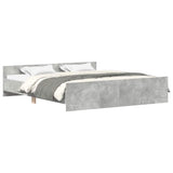 Bed Frame without Mattress Concrete Grey 160x200 cm 3203764