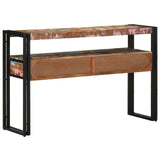 Console Table Multicolour 120 x 33 x 75 cm Solid Reclaim Wood 4102741