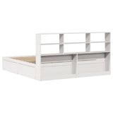Bed Frame without Mattress White 180x200 cm Super King Solid Wood Pine 3323447