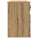 Desk with Cabinet Artisan Oak Engineered Wood 3402678