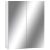 Bathroom Mirror Cabinet White 60x15x75 cm MDF 323607