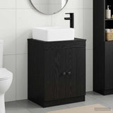 Bathroom Furniture Set Black Oak Engineered Wood 3404233