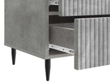 Bedside Cabinet with Drawer Concrete Grey 43 x 34.5 x 47.5 cm 894761