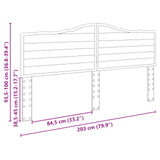 Headboard Concrete Grey Engineered wood 887960